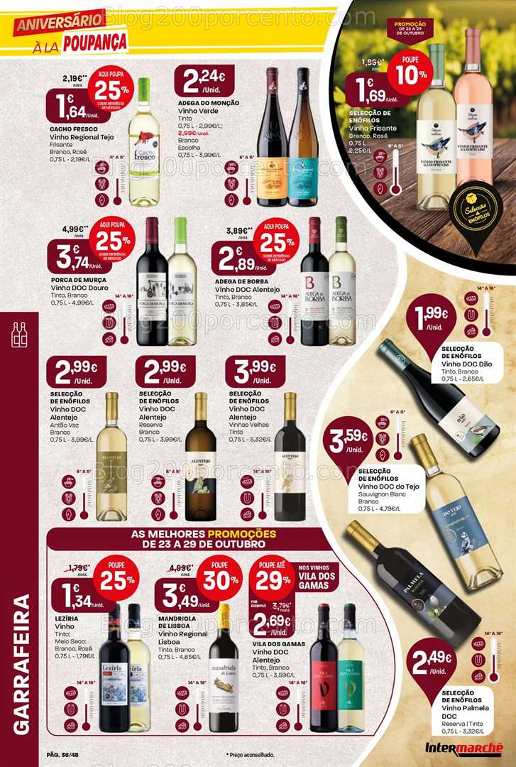 Antevisão Folheto INTERMARCHÉ Super Promoções de 23 a 29 outubro