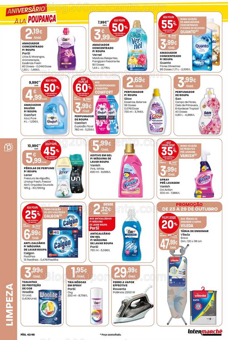 Antevisão Folheto INTERMARCHÉ Super Promoções de 23 a 29 outubro