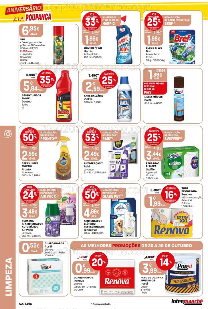 Antevisão Folheto INTERMARCHÉ Super Promoções de 23 a 29 outubro