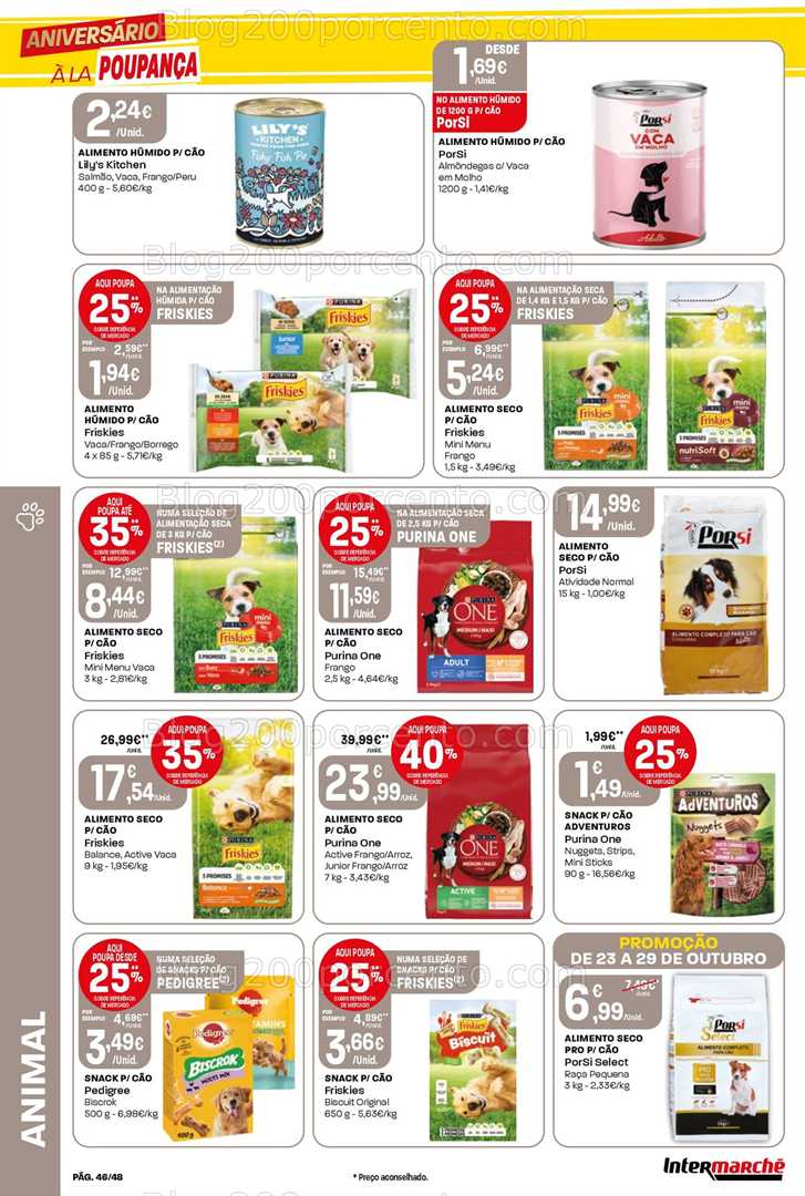 Antevisão Folheto INTERMARCHÉ Super Promoções de 23 a 29 outubro