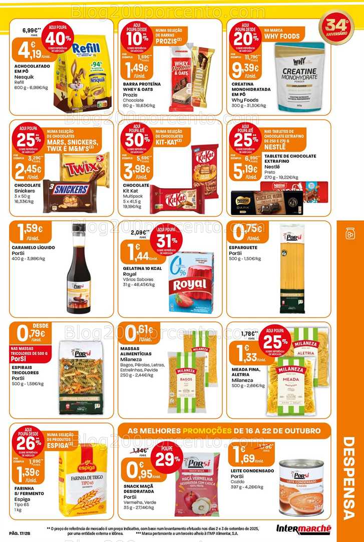 Antevisão Folheto INTERMARCHÉ Contact Promoções de 16 a 22 outubro