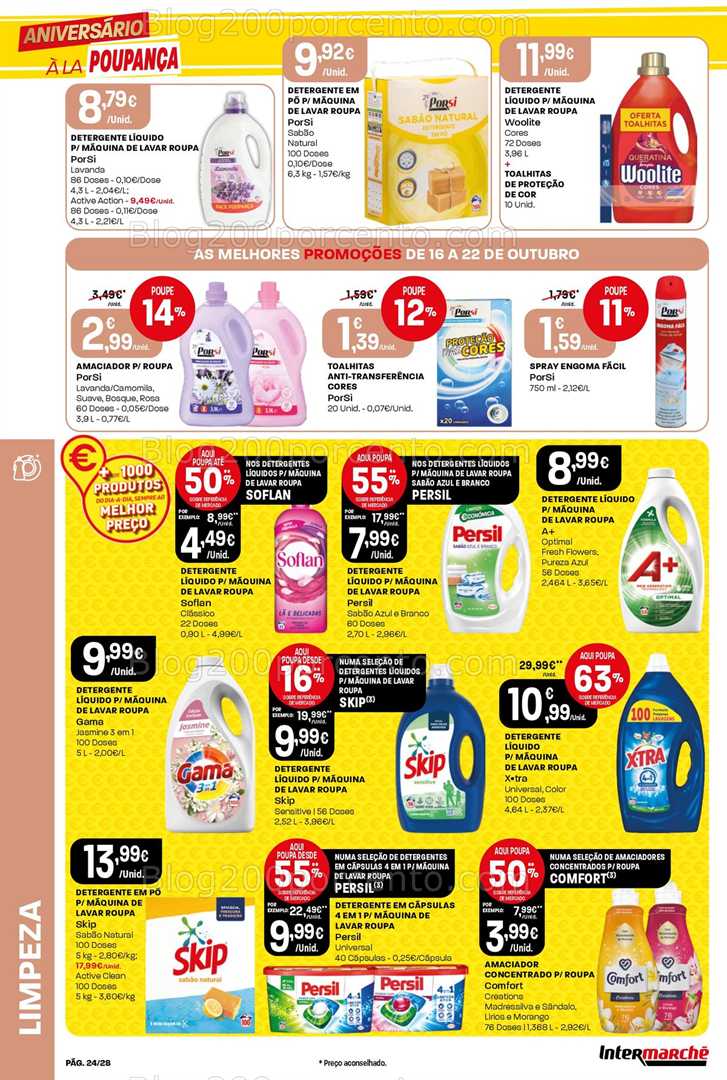 Antevisão Folheto INTERMARCHÉ Contact Promoções de 16 a 22 outubro