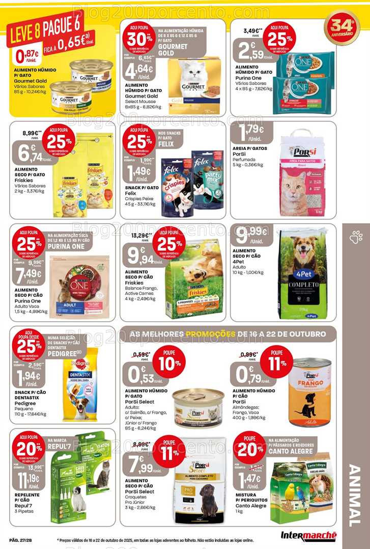 Antevisão Folheto INTERMARCHÉ Contact Promoções de 16 a 22 outubro