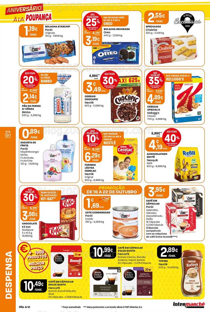 Antevisão Folheto INTERMARCHÉ Mini Promoções de 16 a 22 outubro