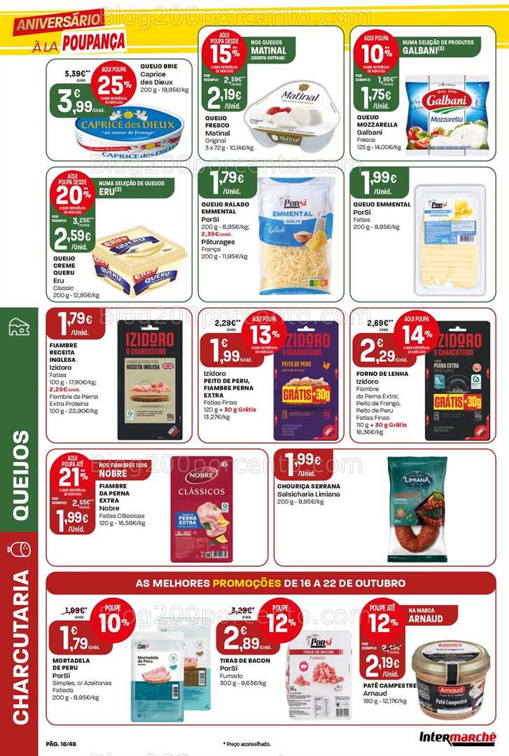 Antevisão Folheto INTERMARCHÉ Super Promoções de 16 a 22 outubro