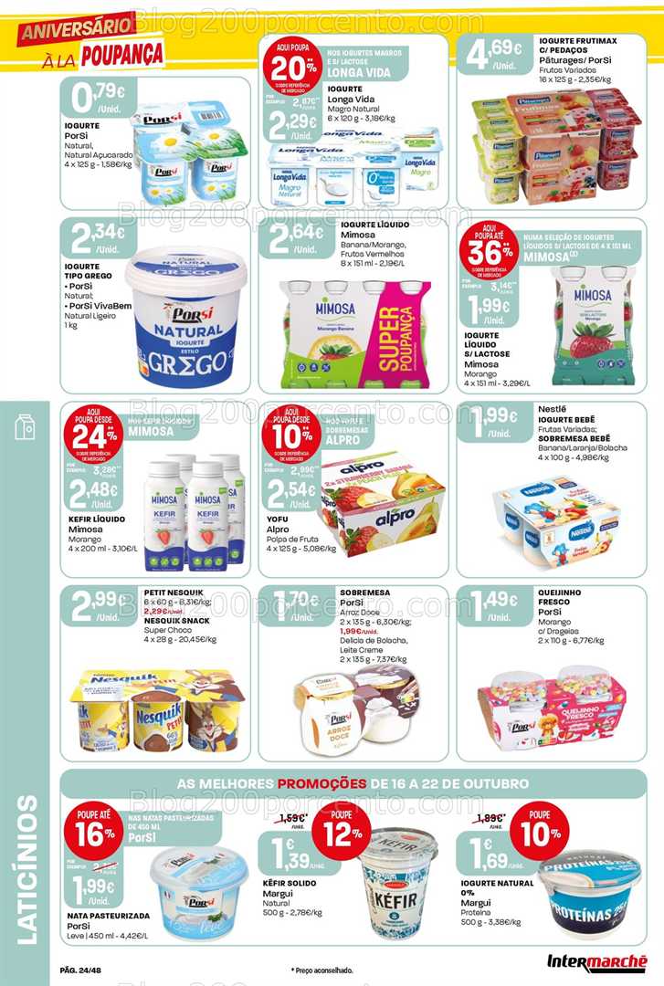 Antevisão Folheto INTERMARCHÉ Super Promoções de 16 a 22 outubro