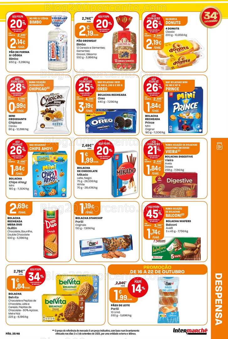 Antevisão Folheto INTERMARCHÉ Super Promoções de 16 a 22 outubro