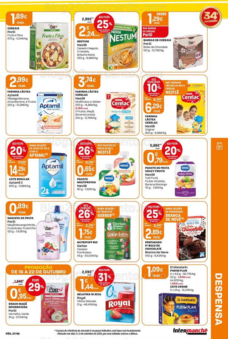 Antevisão Folheto INTERMARCHÉ Super Promoções de 16 a 22 outubro