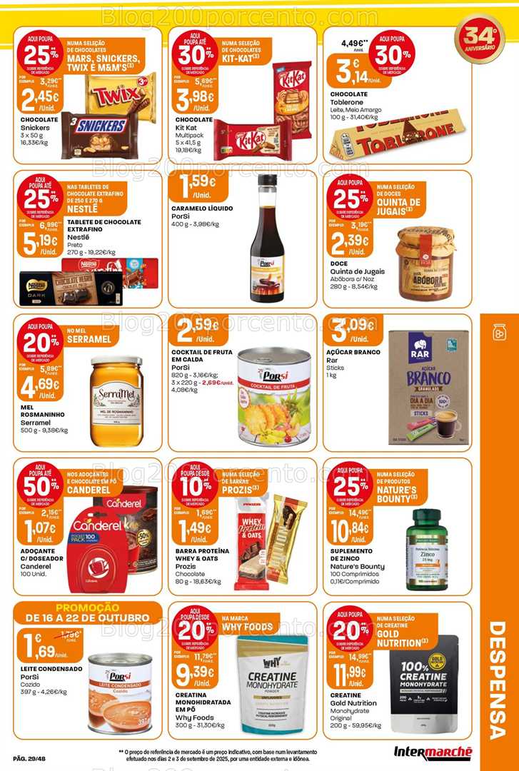 Antevisão Folheto INTERMARCHÉ Super Promoções de 16 a 22 outubro