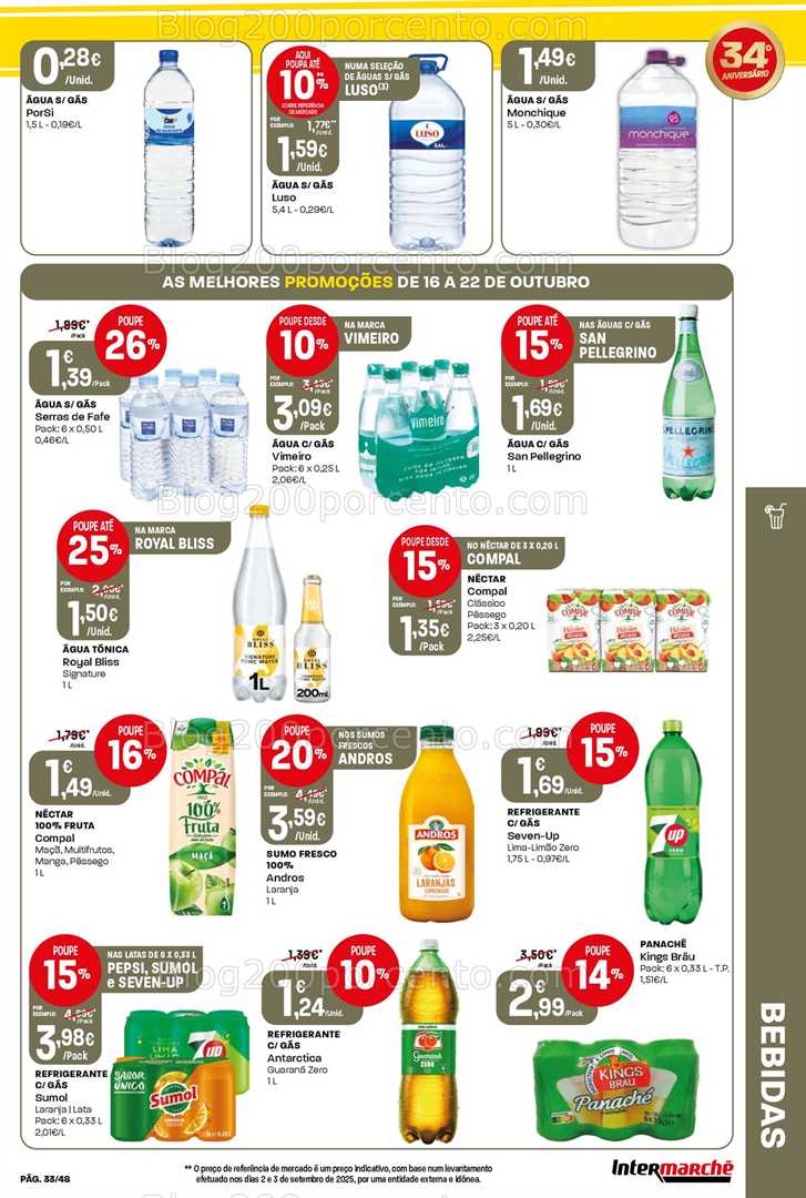 Antevisão Folheto INTERMARCHÉ Super Promoções de 16 a 22 outubro