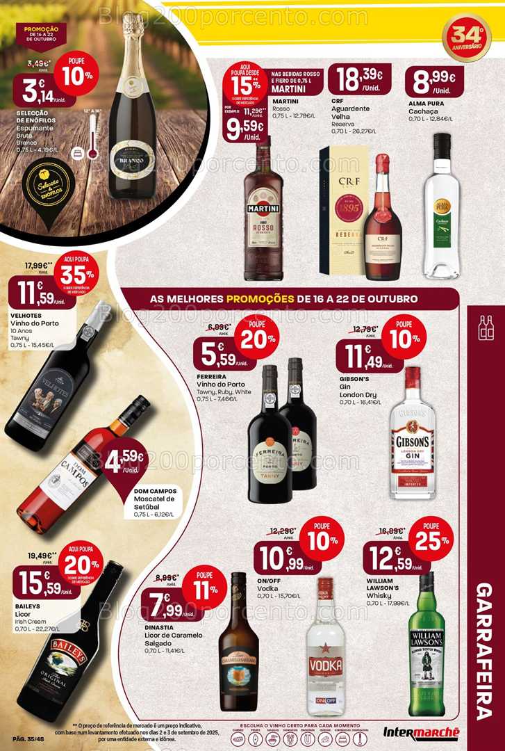 Antevisão Folheto INTERMARCHÉ Super Promoções de 16 a 22 outubro
