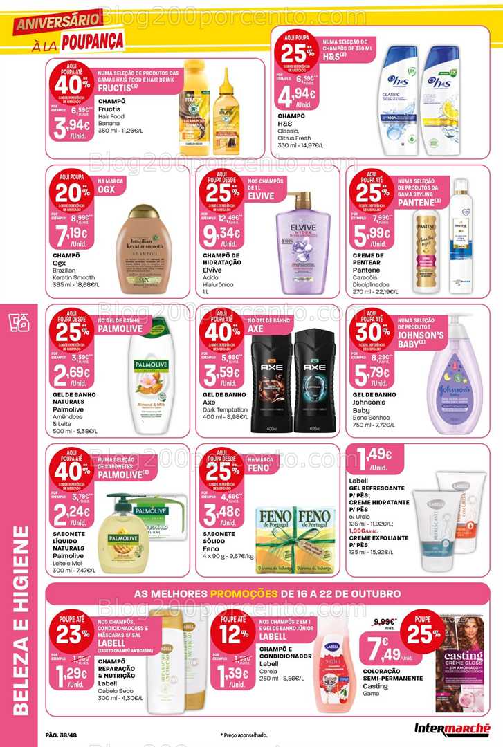 Antevisão Folheto INTERMARCHÉ Super Promoções de 16 a 22 outubro