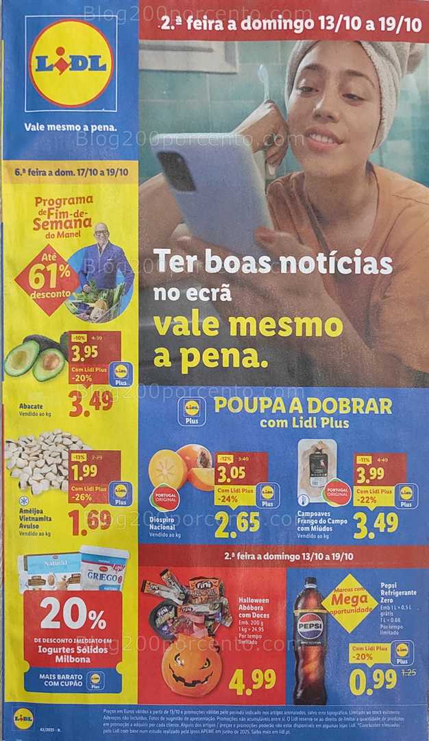 Antevisão Folheto LIDL Promoções de 13 a 19 outubro