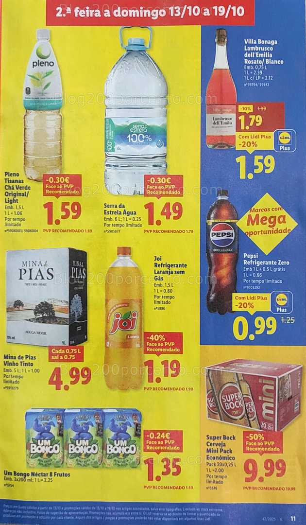 Antevisão Folheto LIDL Promoções de 13 a 19 outubro