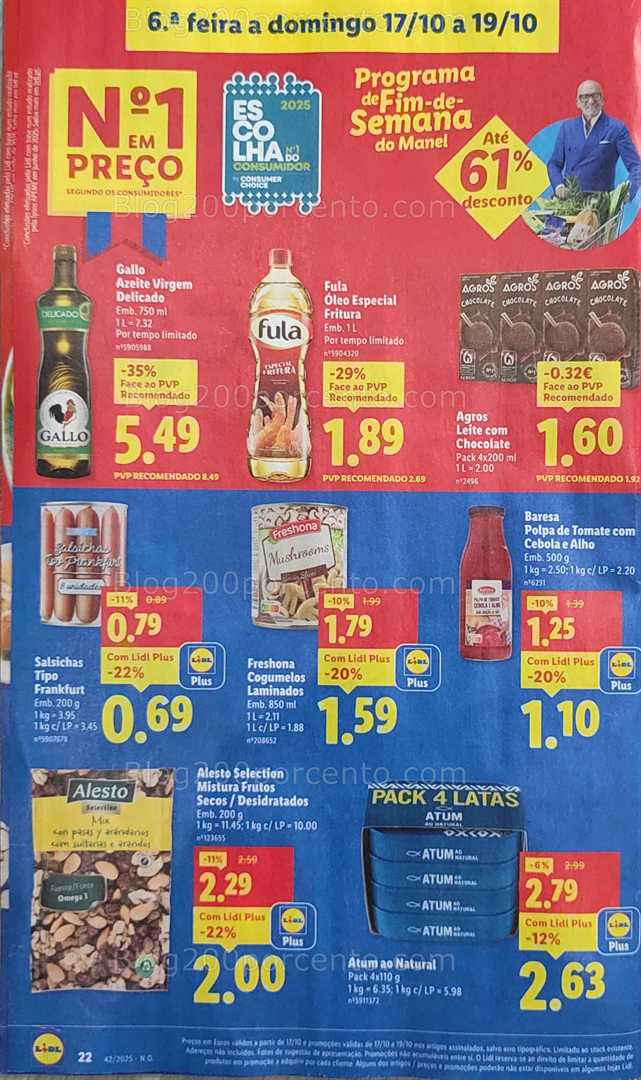 Antevisão Folheto LIDL Promoções de 13 a 19 outubro