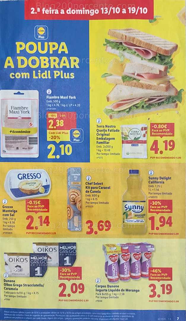 Antevisão Folheto LIDL Promoções de 13 a 19 outubro