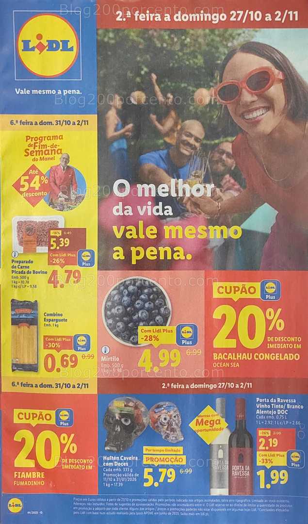 Antevisão Folheto LIDL Promoções de 27 outubro a 2 novembro