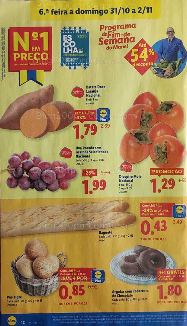 Antevisão Folheto LIDL Promoções de 27 outubro a 2 novembro