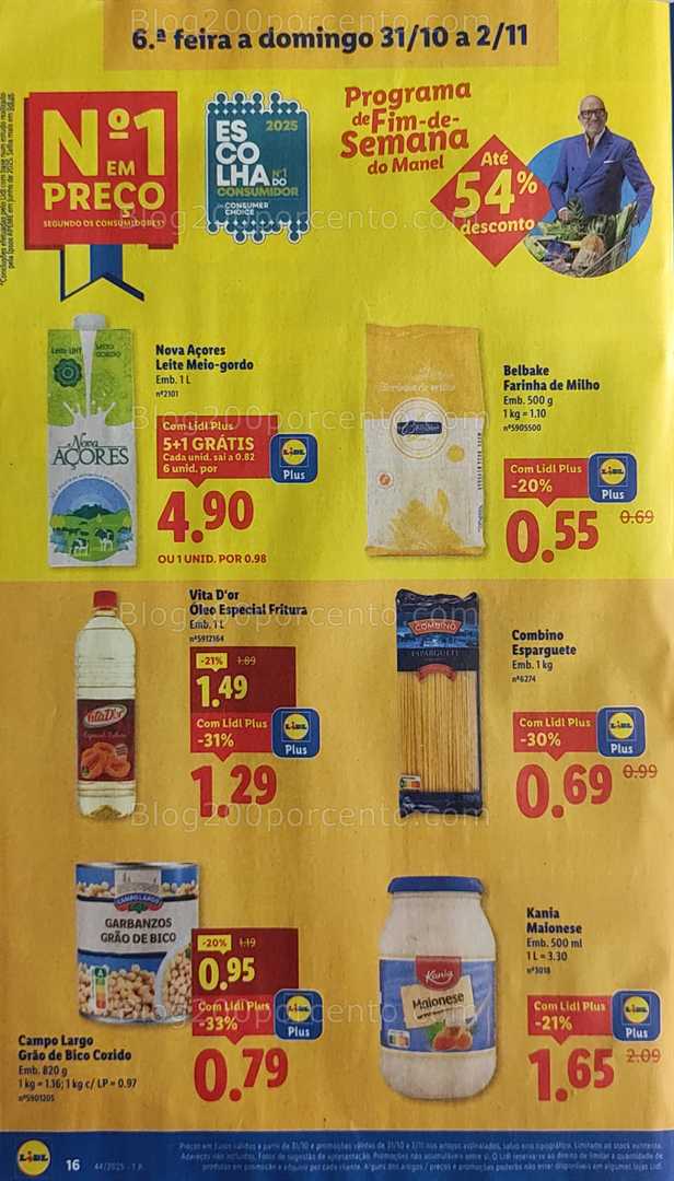 Antevisão Folheto LIDL Promoções de 27 outubro a 2 novembro