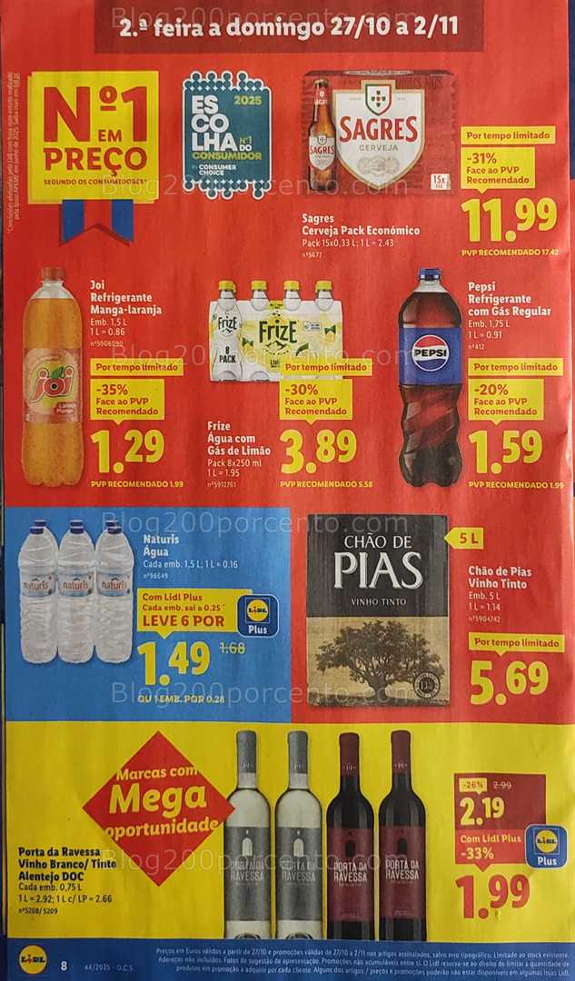 Antevisão Folheto LIDL Promoções de 27 outubro a 2 novembro