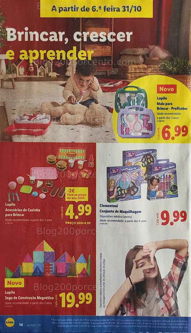 Antevisão Folheto LIDL Bazar Natal Promoções a partir de 31 outubro