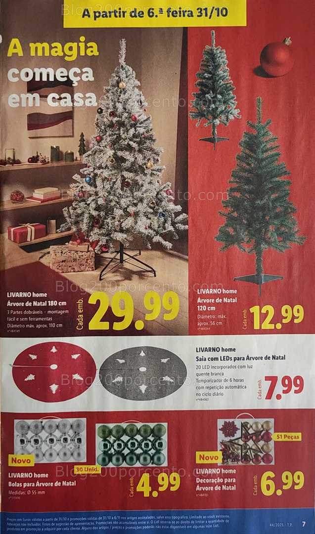 Antevisão Folheto LIDL Bazar Natal Promoções a partir de 31 outubro