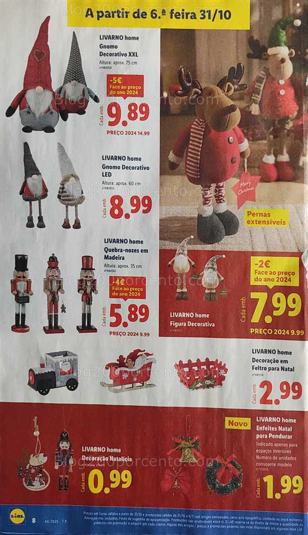 Antevisão Folheto LIDL Bazar Natal Promoções a partir de 31 outubro