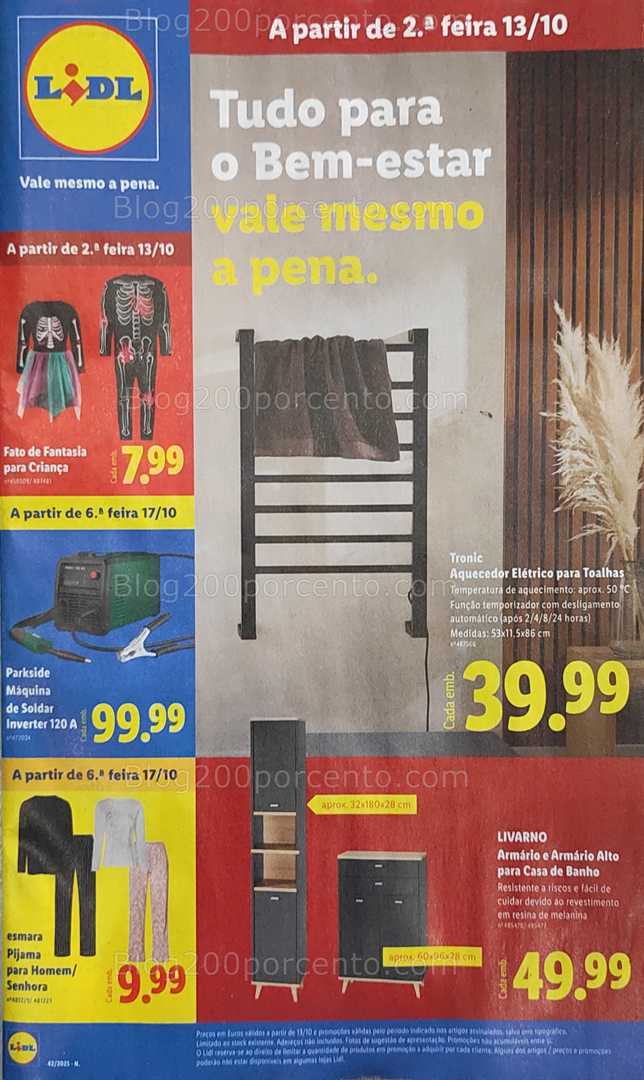 Antevisão Folheto LIDL Bazar Promoções de 13 a 23 outubro