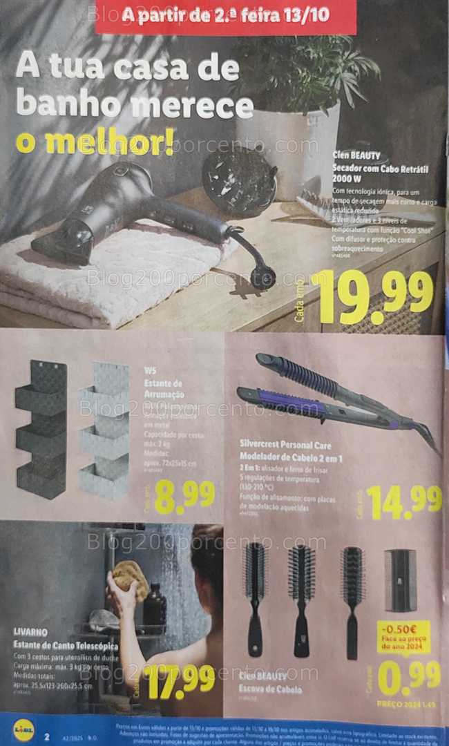 Antevisão Folheto LIDL Bazar Promoções de 13 a 23 outubro