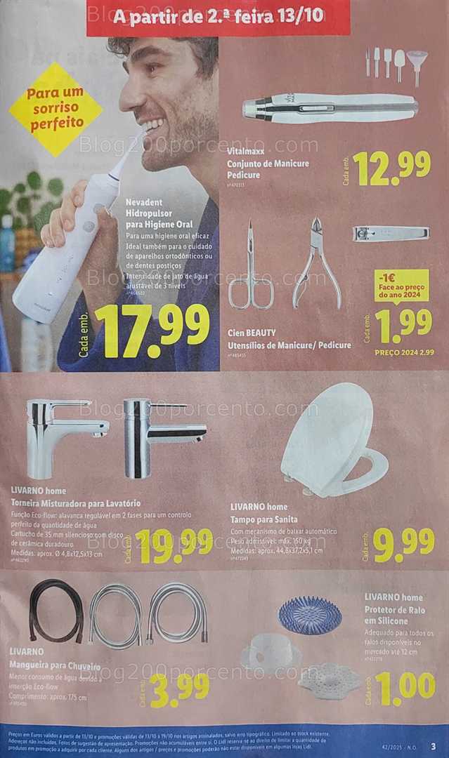 Antevisão Folheto LIDL Bazar Promoções de 13 a 23 outubro