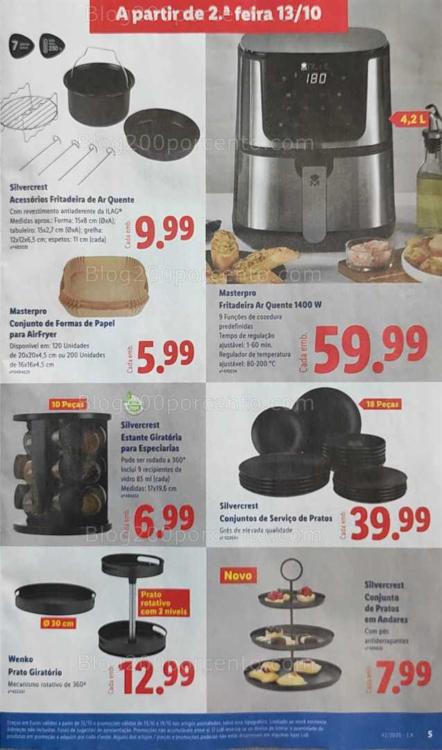 Antevisão Folheto LIDL Bazar Promoções de 13 a 23 outubro