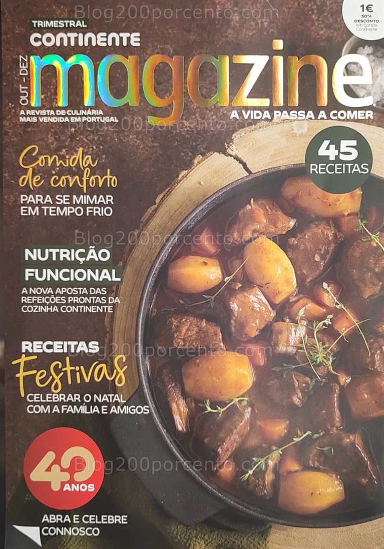 Antevisão Revista CONTINENTE Magazine Natal Outubro a Dezembro - Vales de Desconto