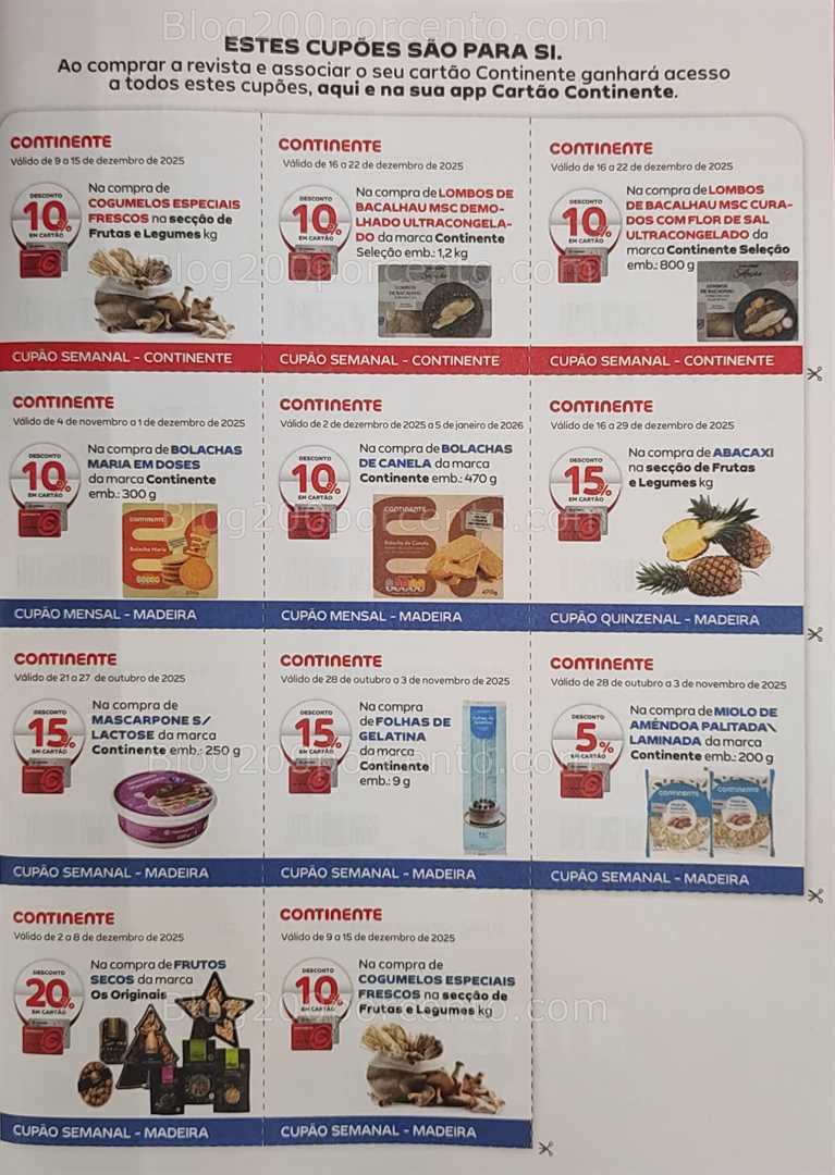 Antevisão Revista CONTINENTE Magazine Natal Outubro a Dezembro - Vales de Desconto