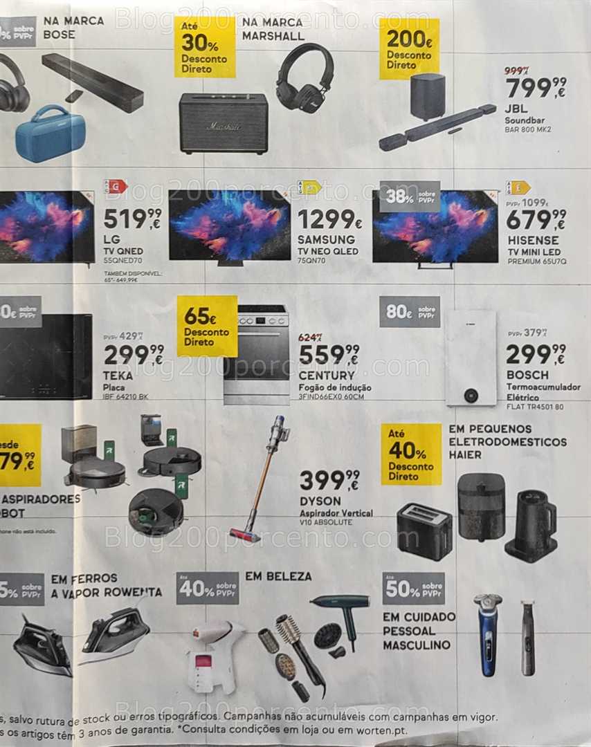 Antevisão Folheto WORTEN Mega Descontão Promoções de 1 a 5 outubro