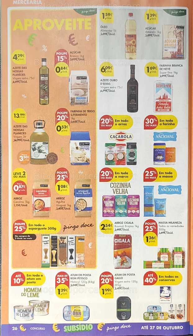 Antevisão Folheto PINGO DOCE Promoções de 14 a 20 outubro