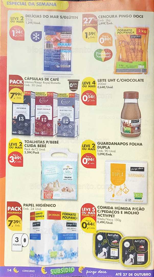 Antevisão Folheto PINGO DOCE Super Promoções de 7 a 13 outubro