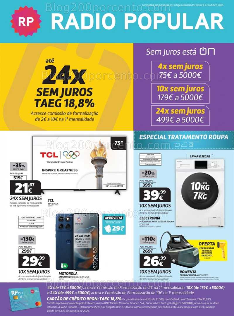 Antevisão Folheto RADIO POPULAR Promoções de 9 a 23 outubro