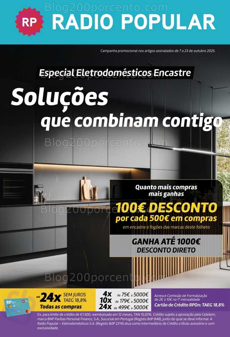 Antevisão Folheto RADIO POPULAR Promoções de 7 a 23 outubro