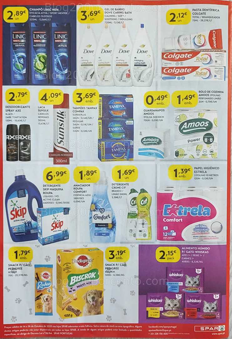 Antevisão Folheto SPAR Promoções de 14 a 26 outubro