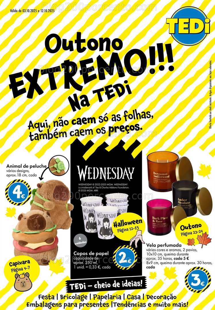 Antevisão Folheto TEDI Promoções de 3 a 12 outubro