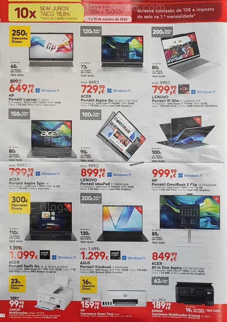 Antevisão Folheto WORTEN Promoções de 1 a 13 outubro