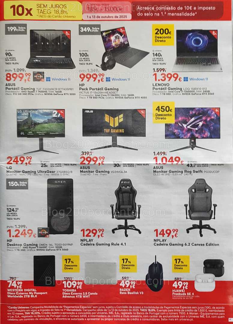 Antevisão Folheto WORTEN Promoções de 1 a 13 outubro