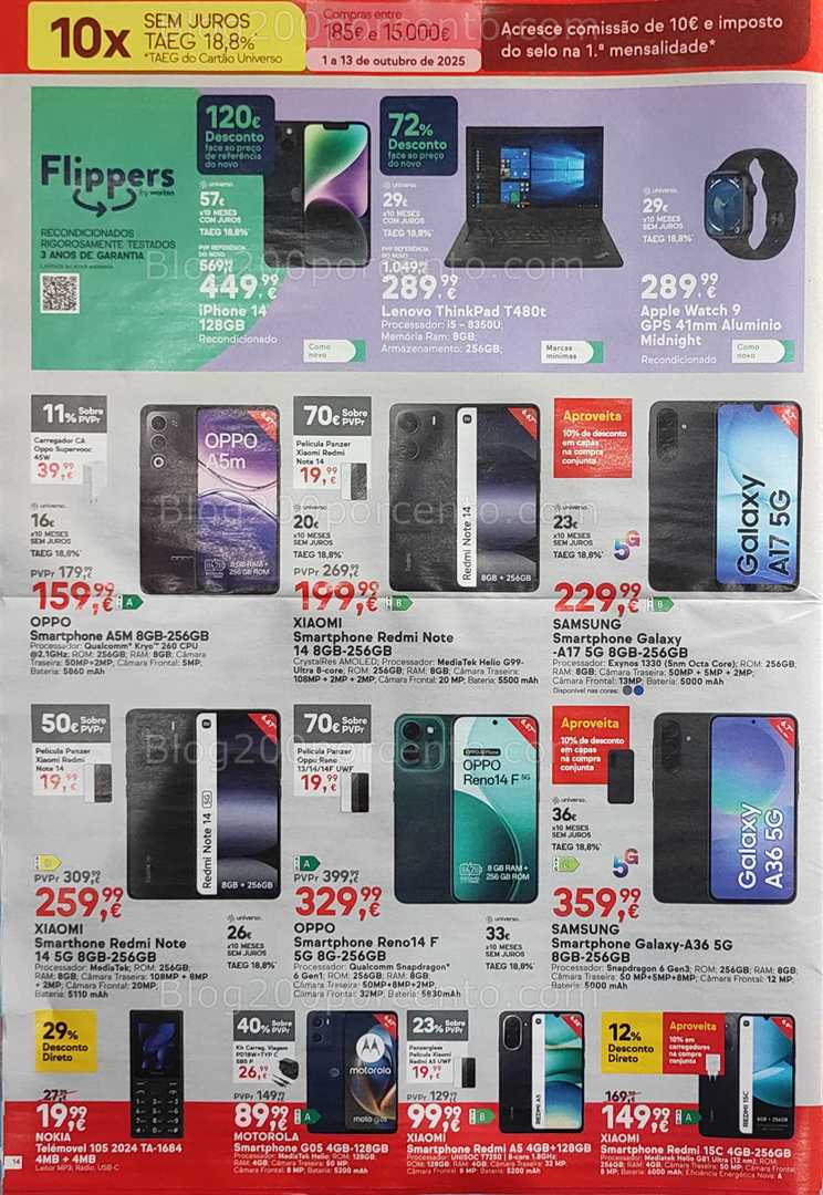 Antevisão Folheto WORTEN Promoções de 1 a 13 outubro
