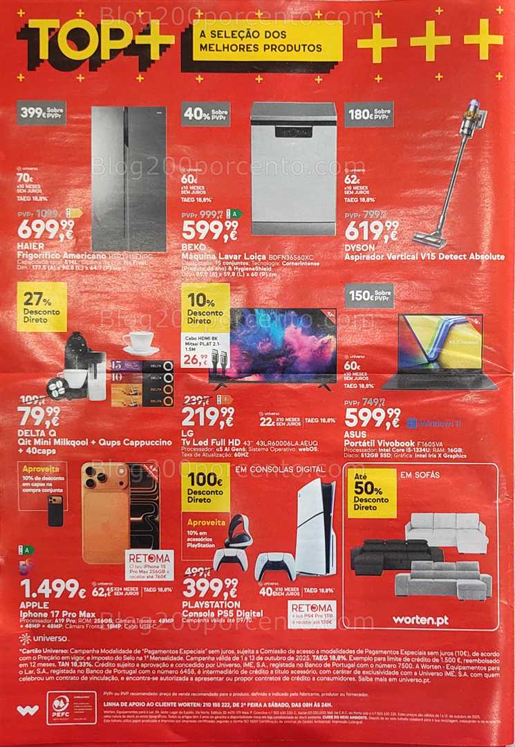 Antevisão Folheto WORTEN Promoções de 1 a 13 outubro