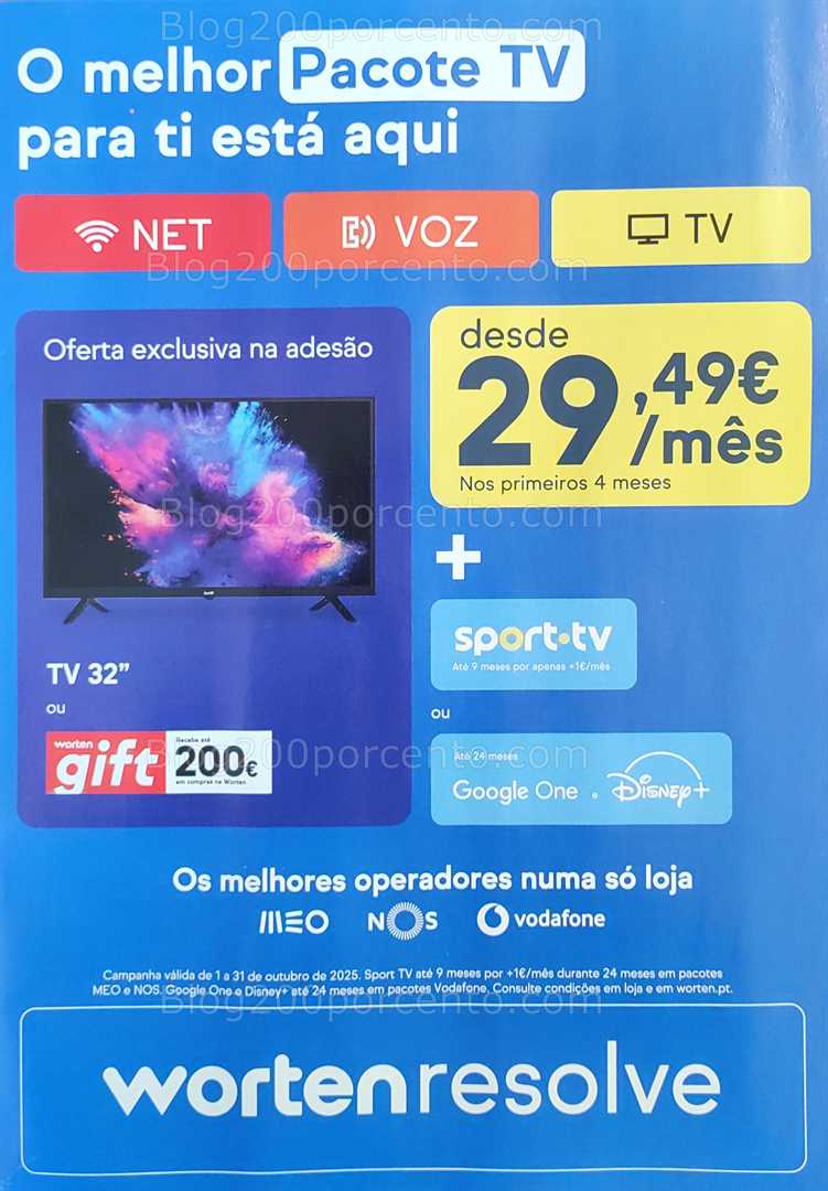 Antevisão Folheto WORTEN Mobile Promoções até 31 outubro