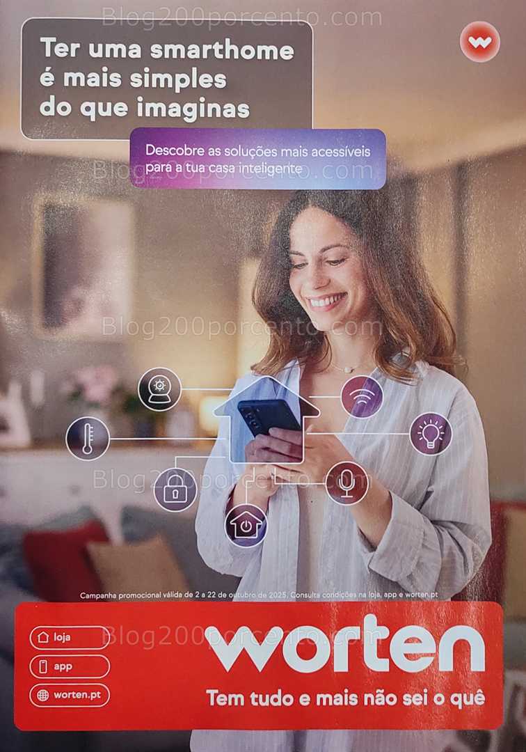 Antevisão Folheto WORTEN Casas Inteligentes Promoções até 22 outubro