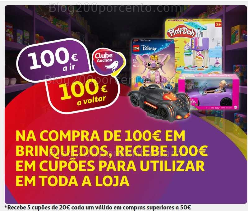 ALERTA - Oferta AUCHAN 100€ de compras = 100€ em vales de desconto!