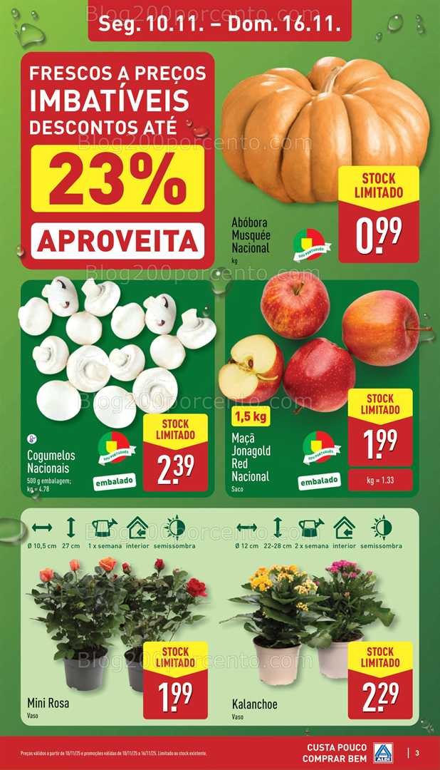 Antevisão Folheto ALDI Promoções de 10 a 16 novembro