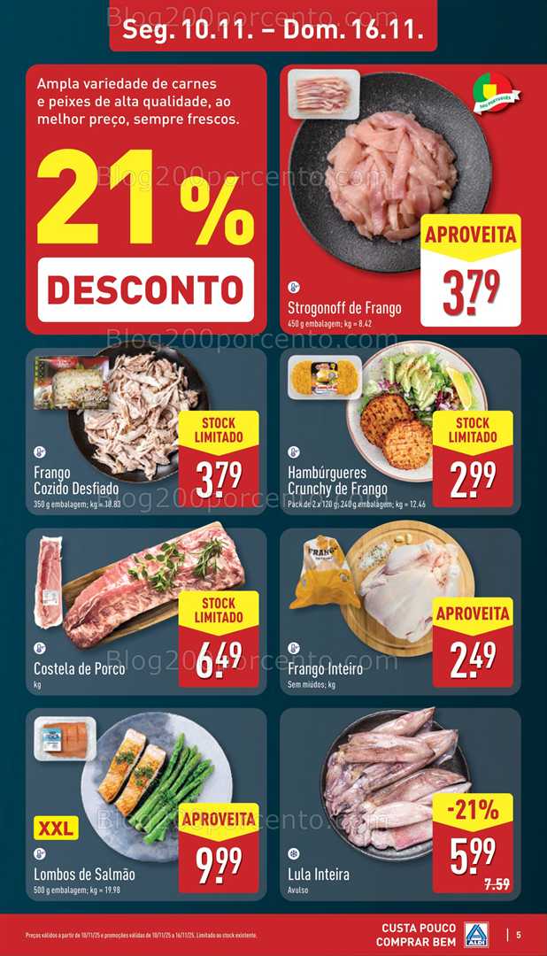 Antevisão Folheto ALDI Promoções de 10 a 16 novembro