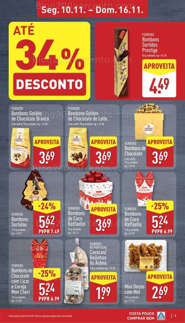 Antevisão Folheto ALDI Promoções de 10 a 16 novembro